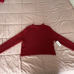 PacSun Women's Red Crew Neck Sweater